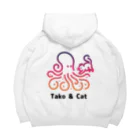 bravoadのタコ & 猫 Big Hoodie