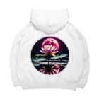 RetrowaveFlowerのRetrowaveFlower-睡蓮- Big Hoodie