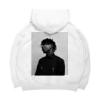 Vamp ModeのLogo(WHITE) Back print Big Hoodie|Playboi Carti ビッグシルエットパーカー