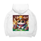 ぴーすけ🃏【ポーカーグッズ】のワイルドポーカーキャット Big Hoodie