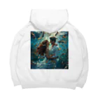 AQUAMETAVERSEの人魚姫と王子の微笑み アメジスト 2846 Big Hoodie