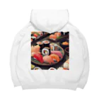 happiness_shopの美しい寿司の絵画 Big Hoodie