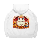 nekodoragonのおやすみ！猫ドラゴン　背景透過ver Big Hoodie