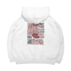 藤田炎村(Homura Fujita)の(バックプリント)"軍神アレス"藤田炎村オリジナルシャツ Big Hoodie