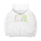 nya-mew（ニャーミュー）のネコチャン×ネコチャン(バックプリント) Big Hoodie