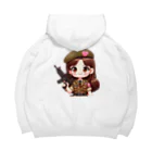 WakuWakustoreのarmy girl ビッグシルエットパーカー