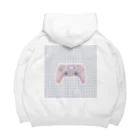 ふわぽこにゃんにゃんSHOP☁️🫧SUZURI支店のにゃんにゃん猫ゲームコントローラー Big Hoodie