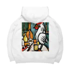 Ppit8のにわとりさん朝ごはんを食べる！ Big Hoodie