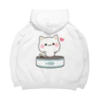 DECORの気づかいのできるネコ　さかな缶 Big Hoodie