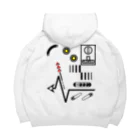 tv.dinner_の[ARCADE]PINBALL White Big Hoodie