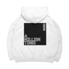 NAKEDBEATSのA MILLION TIMES/WHITEビックシルエットパーカー Big Hoodie