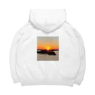 ル.ボヌールの海と夕陽 Big Hoodie