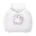 🍀ひつもぐ🍀のおふとんうさぎとラベンダー Big Hoodie