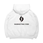 Manhattan Code inc.のMHT_LOGO ｰ BLACK ビッグシルエットパーカー