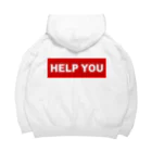 HELP YOU公式ストアのシンプルロゴ Big Hoodie