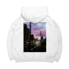 sun・jのCity photo print Big Hoodie