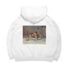 アートTシャツ 名画グッズのルノワール ｢桃 ｣ Big Hoodie