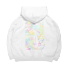 blanco_blancoのひとふでの海（ネオン） Big Hoodie