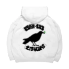 CROW_BAR_NETWORKのビッグシルエットパーカー ホワイト Big Hoodie