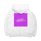 yuno_deのラバーグラフィック（パープル） Big Hoodie