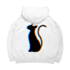 MizuriのGlitch Cat (猫グッズパーカーetc) Big Hoodie