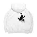 墨伯bokuhakuの同行一匹カエル Big Hoodie