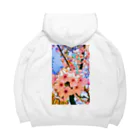 LalaHangeulの벚꽃 (桜) ハングル Big Hoodie