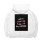 SH-のAnti social social distance  Big Hoodie