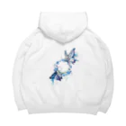 華涙(haru)goodsの羽化 Big Hoodie