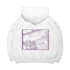 ねずみさんのブティックのengawa 紫 Big Hoodie