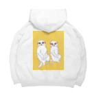 amemugi（あめむぎ）の（背面イエロー）ミーアキャット本物。 Big Hoodie