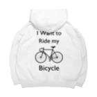 kg_shopの[★バック] I Want to Ride my Bicycle ビッグシルエットパーカー