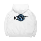 IOST_Supporter_CharityのIOST（バックプリントシリーズ）【ホッパーデザイン】 ビッグシルエットパーカー