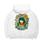 ハナドリカ SUZURI店の花と緑の使い手 Big Hoodie