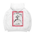 LUNARHOLIC STOREの偽諺～弐～「全ての道はホームに通ず」(赤縁) Big Hoodie