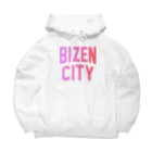 JIMOTOE Wear Local Japanの備前市 BIZEN CITY ビッグシルエットパーカー