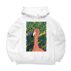 片倉のフラミンゴ Big Hoodie