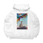 アトリエあうん(日本画家・塩崎顕)の青嵐(あおあらし)ヘビーウエィトスウェット Big Hoodie