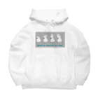 white-cockatooのタイハクオウム　mofumofu club Big Hoodie