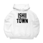 JIMOTOE Wear Local Japanの石井町 ISHII TOWN ビッグシルエットパーカー