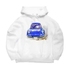 I-Asis-D SHOPのブルー　ディノ Big Hoodie