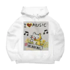 KIYOKA88WONDERLANDのピアノねこちゃん piano kitty Big Hoodie