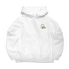 さくらもち市長のSUZURI商店の【ワンポイント】パンツねこ移動中 Big Hoodie