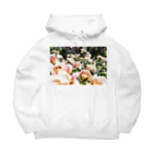 しゃしんのヴィンテージピンクの薔薇 Big Hoodie