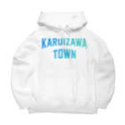 JIMOTOE Wear Local Japanの軽井沢町 KARUIZAWA TOWN ビッグシルエットパーカー