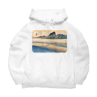 寿めでたや(ukiyoe)の広重_東海道五拾三次・金谷 大井川遠岸 Big Hoodie