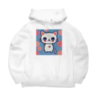 A31eの狛猫のミケ「はーとびーと」 Big Hoodie