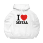 HachijuhachiのI LOVE METAL ビッグシルエットパーカー