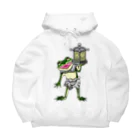 もむのふの爬虫類グッズやさんの天燈鬼トノサマガエルちゃん Big Hoodie