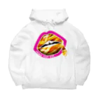 daddy-s_junkfoodsのFRENCH FRIES KISS - PINK Big Hoodie